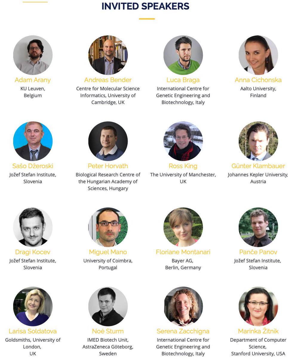 prjTRAIN's tweet photo. #TRAINforINNOVATION 📢We would like to invite you to attend and contribute to the #Workshop on "High Content Imaging and Data #Science for Virtual Screening and Drug Discovery"
🗓 13-17 May 2019, Bled, #Slovenia
ℹ️ Info about the event can be found at https://t.co/JhOgUmNUpT https://t.co/lf8qB9KngO