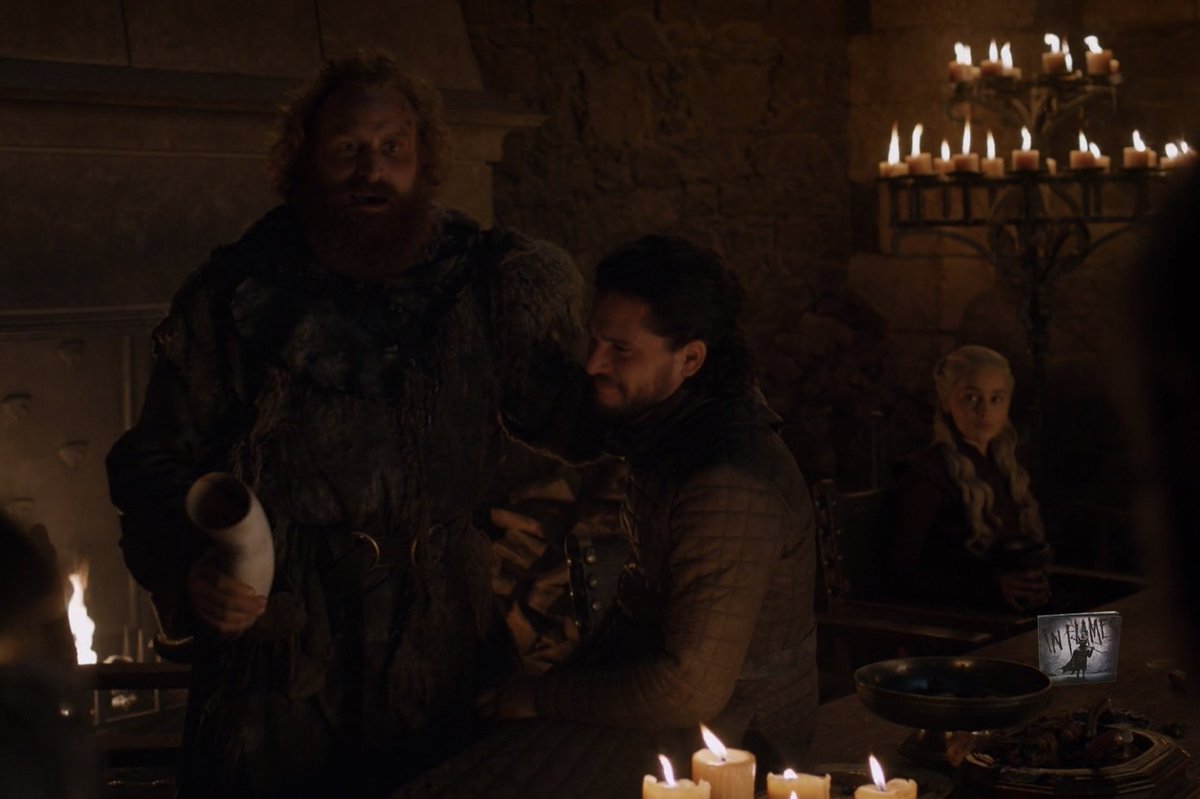 InFlames_SWE's tweet photo. Finally got a chance to catch up on Game of Thrones and saw this.. who left their copy of I, The Mask on set!? https://t.co/WwjzOMLxyB