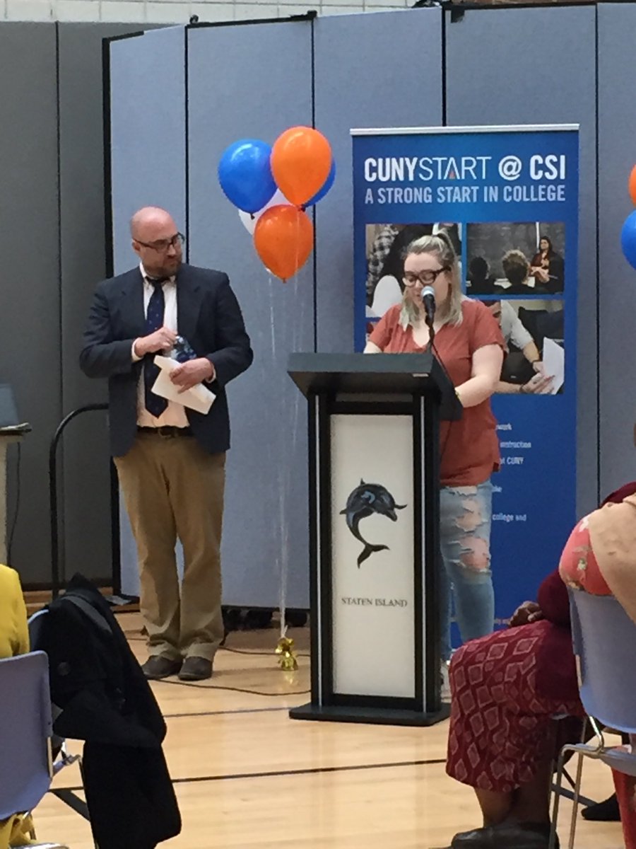 ⁦<a href="/CSIDolphins/">CSI Dolphins</a>⁩ is so proud of their ⁦<a href="/CUNYStart/">CUNY Start</a>⁩ students and alumni! Their hard work and achievement was celebrated at today’s end-of-year ceremony. We wish them all continued success as they journey through their college years! #EngagingCollegeWithCommunity