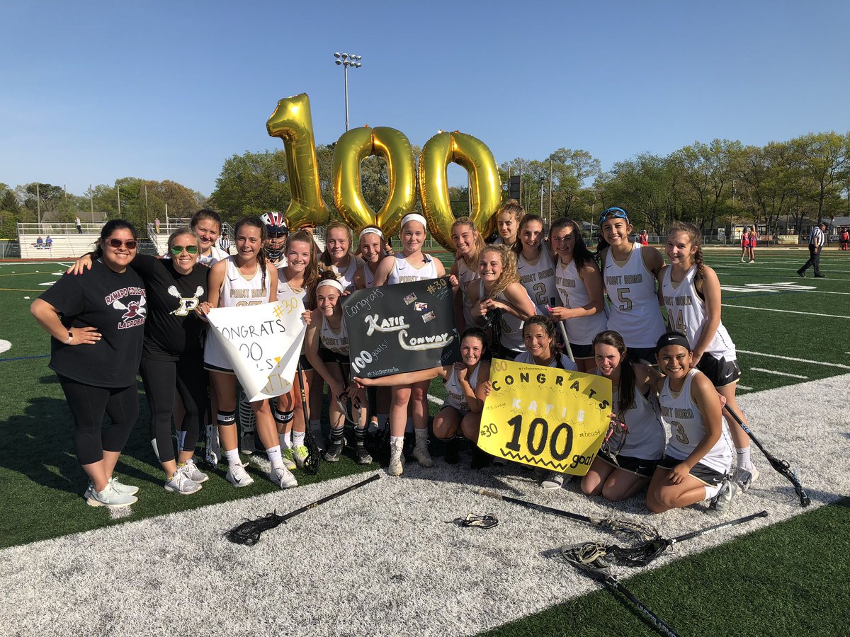 PPHS_Athletics's tweet photo. Congratulations to @PtBoroGirlsLax Katie Conway as she collected her 💯 goal in the 1st half of today’s game vs Ocean Twp! https://t.co/Ik2x5ydOoH