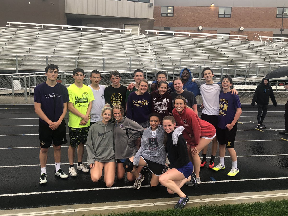 The saying around here goes: “All weather track, all weather attitude!”

We had a great work out even in the pouring rain!!