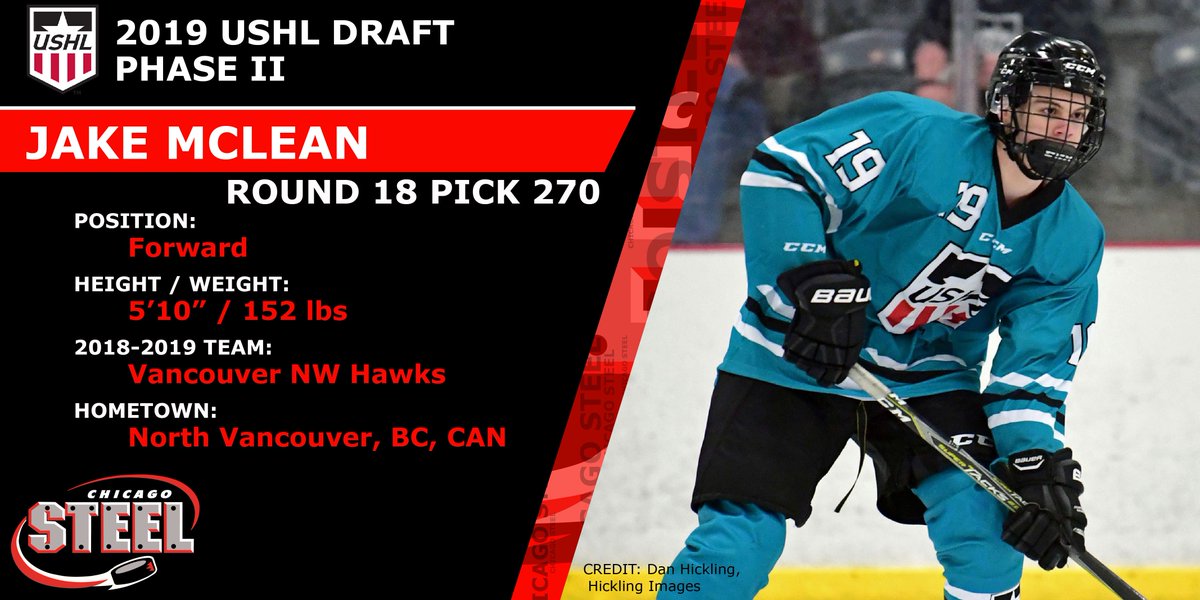 With the 270th pick in Round 18 of the 2019 Phase II Draft, #WeAreSteel select Jake McLean!