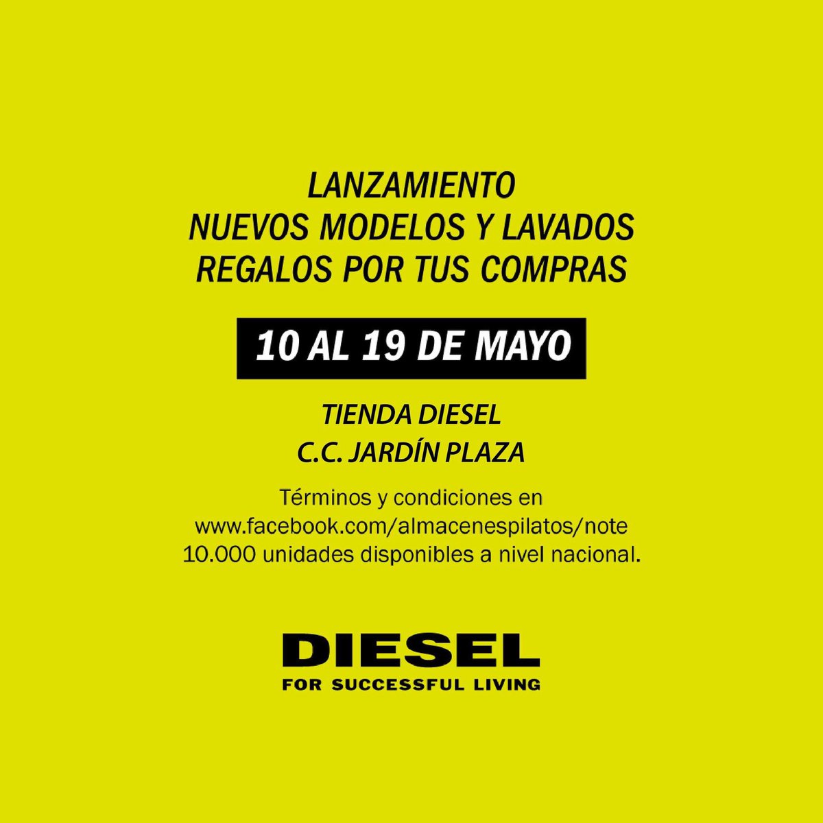 JardinplazaCC's tweet photo. ¡Grandes promos para acompañar tu semana! #marcasjardinplaza #laurav #diesel #ragged #lacoste #arturocalle #fnebuloni https://t.co/J3bSnefvjg