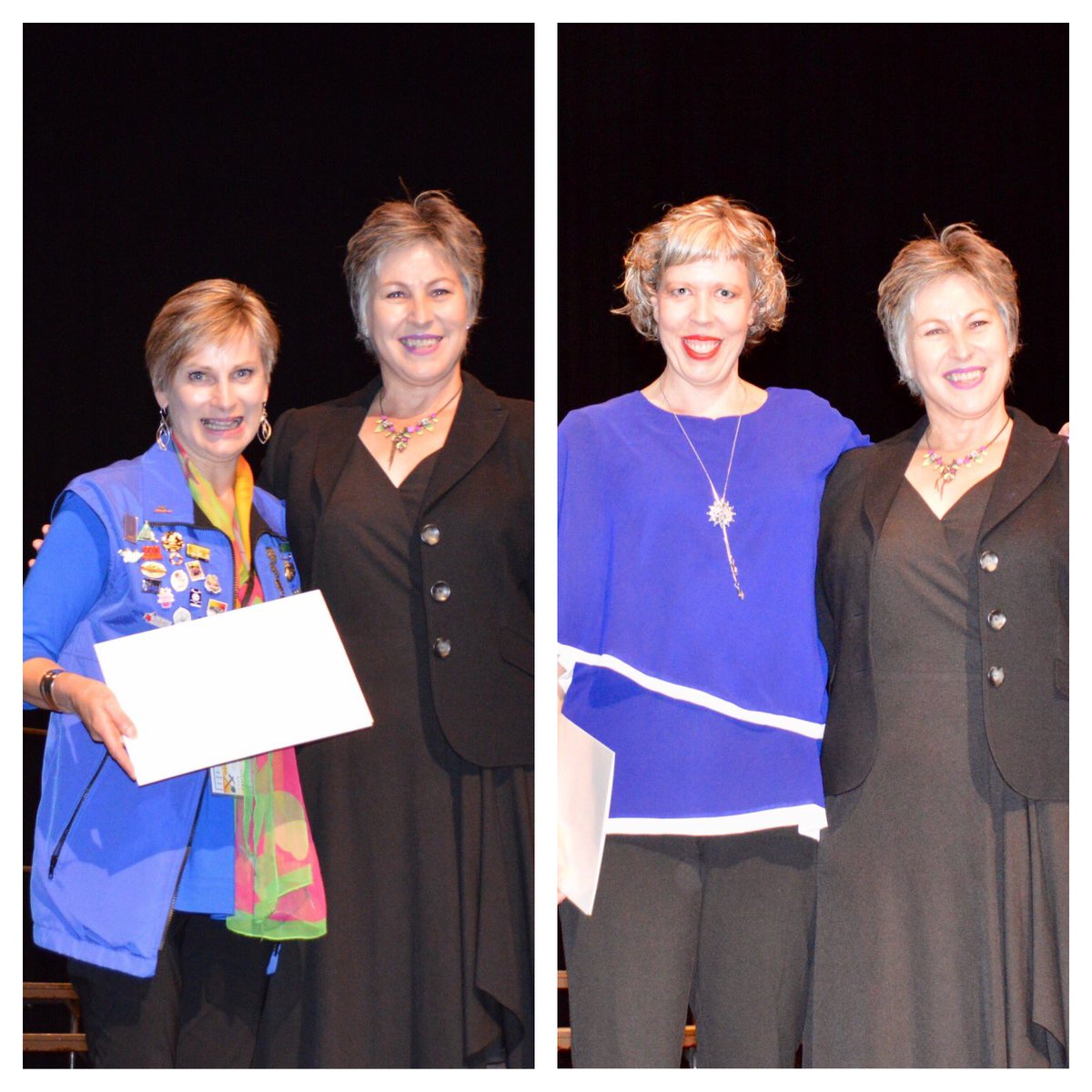 Education is a driving force of our organisation. We’re proud to present 2 educational scholarships this year. Congrats to recipients: Education Scholarship Kathy Jamieson, Director Nelson Bays Harmony Chorus. Visual Leaders Award Linda Samuelsson Manawatu Overtones!