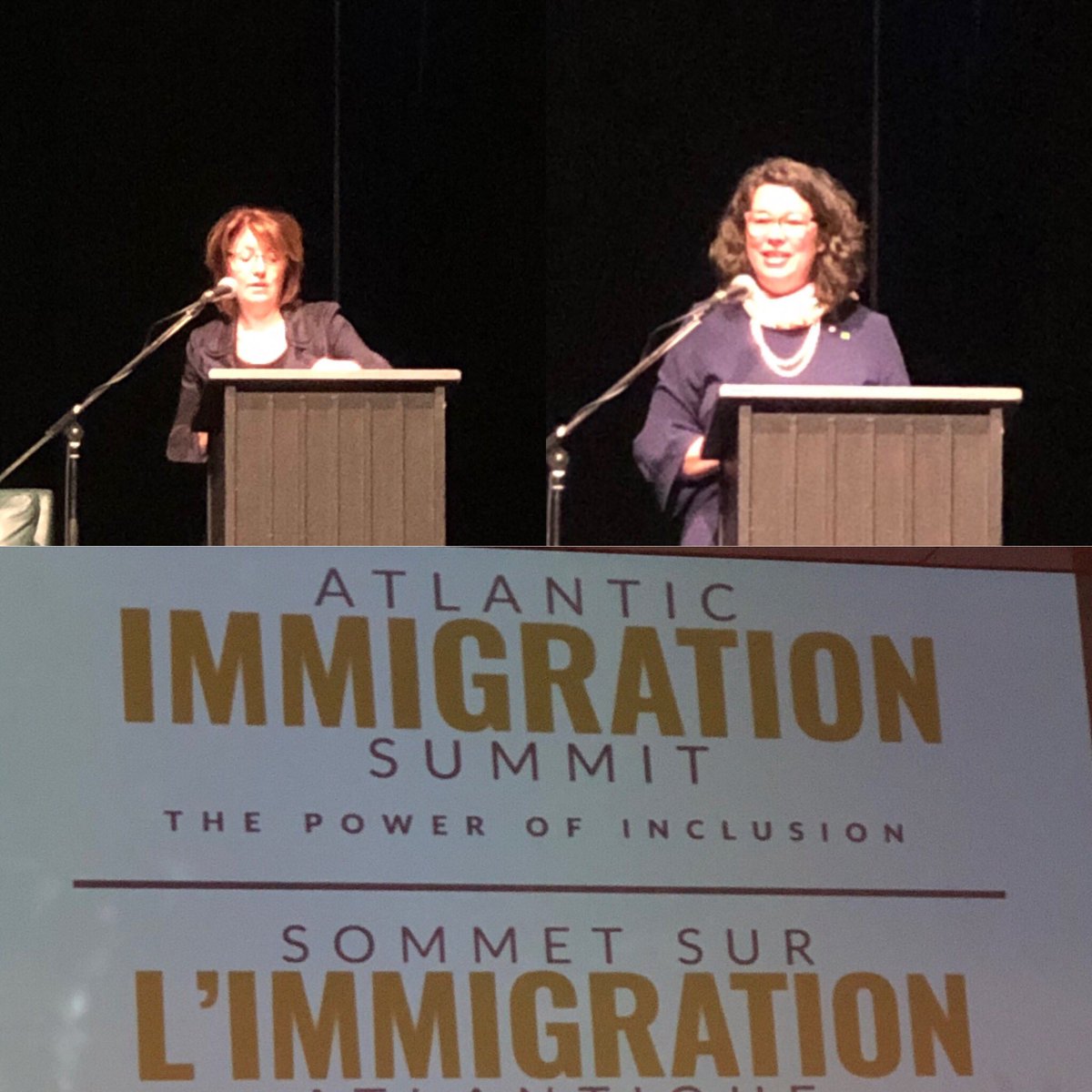 prezhfxchamber's tweet image. The Atlantic Immigration Summit has begun and will continue tomorrow. This is a great initiative to present #thepowerofinclusion. Marie Chapman from @Pier21 and Susan Chalmers Gauvin from @AtlanticBallet