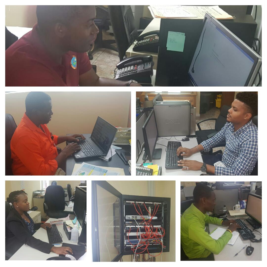 MetserviceJA's tweet photo. @MetServiceJA staff remained busy at work today, performing quality control and input of climate data despite the loss of electricity in the corporate area. Thanks to the #PPCR #ClimateDataProject that procured the generator providing standby power. https://t.co/FDbtzfds7X