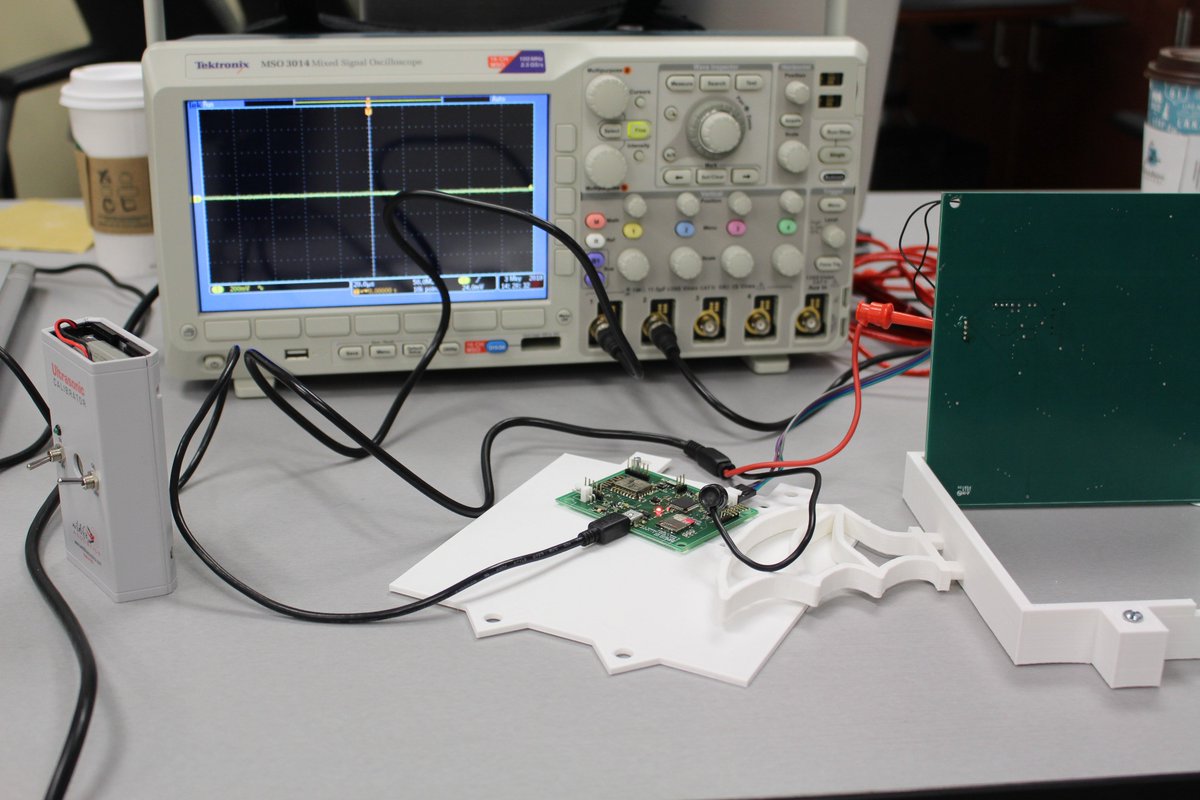 EE_NotreDame's tweet photo. Some highlights from Senior Design Day. #NDEEUG #HybridCar #FormulaOne #EMGHand #Utune #GuitarTuner #EMG #BatEar https://t.co/59h9CUx6cy