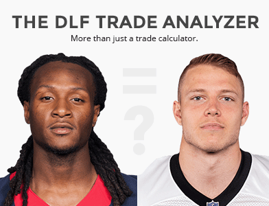 DLF_Kenm's tweet photo. The @DLFootball #TradeAnalyzer team made some slight adjustments to how the value of rookie picks are calculated.
More improvements on the way!
Let us know what you think. Thanks to: @DraftBuddy
@FFzinger @_TanHo @pahowdy
@JoeSydlowskiFF
https://t.co/QW4bpdiYHO https://t.co/tRHSZZFhth