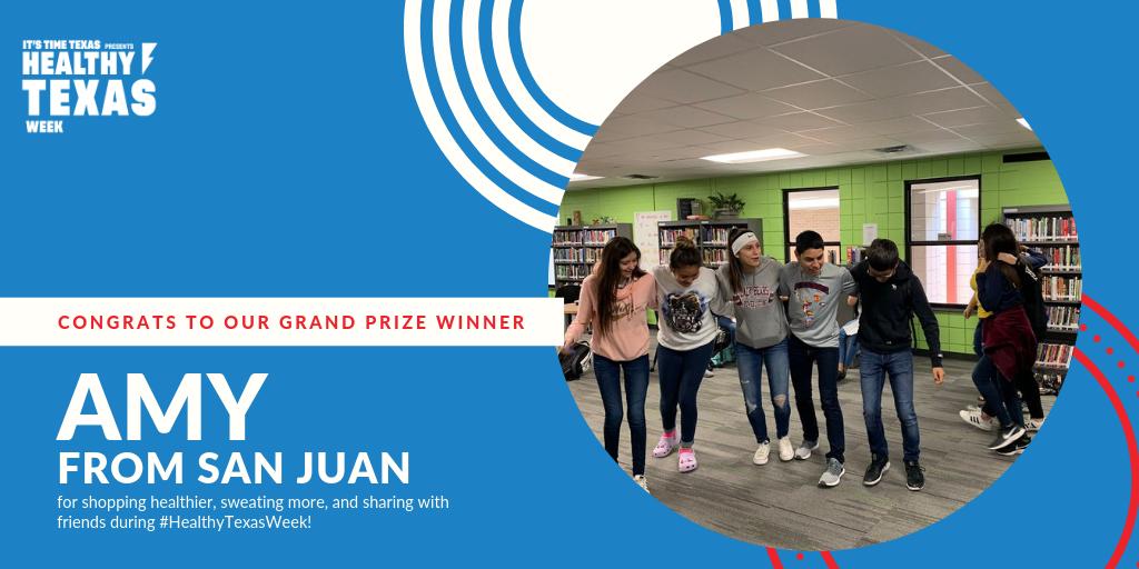 HealthierTX's tweet image. Congrats to our #HealthyTexasWeek grand prize winners, who will receive a $150 @brooksrunning gift card each, @Rev_PE and @PSJACollegiate! And huge shout out to our @TexAHPERD giveaway winners, Movin' Mustang PE, Coach Shandy at Baker MS, and @BroncosPE!
