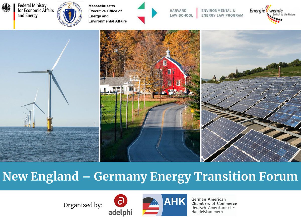 GACCNewYork's tweet image. Please join us for the New England - Germany Energy Transition Forum on May 16, 2019 at Harvard Law School! #energy #environment #innovation 
eventbrite.com/e/new-england-…
