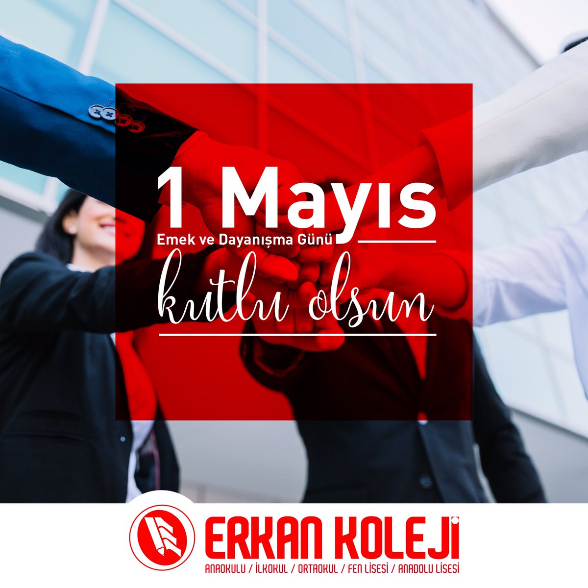 Emeğin, dayanışmanın, iyiliğin, birliğin ve güzelliğin birleştiği 1 Mayıs Emek ve Dayanışma Günü kutlu olsun. #erkanokulları #erkankoleji #özelokul #adanaözelokul #adanadayaşam #adanadaeğitim #eğitim #yaşam #adana #emek #emekçi #dayanışma #emekvedayanışmagünü #1mayıs