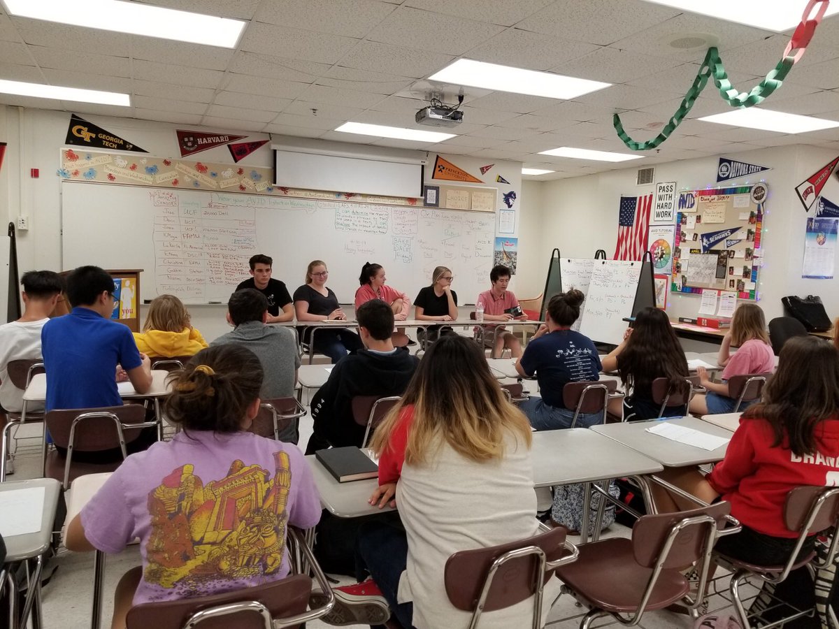 AVID officers provide another panel discussion for AVID I students. We are family! 😉
#welovetutorials
#stayorganized
#helpingothers
#seeberscircle
#actandsat
#uptherigor @jsrawlings