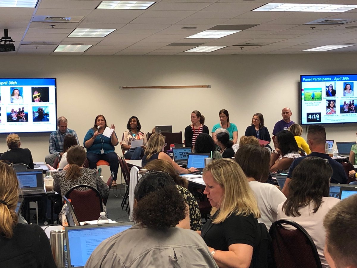 Int Tm Facilitators serving on a panel discussion to share their successes with peers #teamworkmakesthedreamwork  #whatstartsherechangeseverything