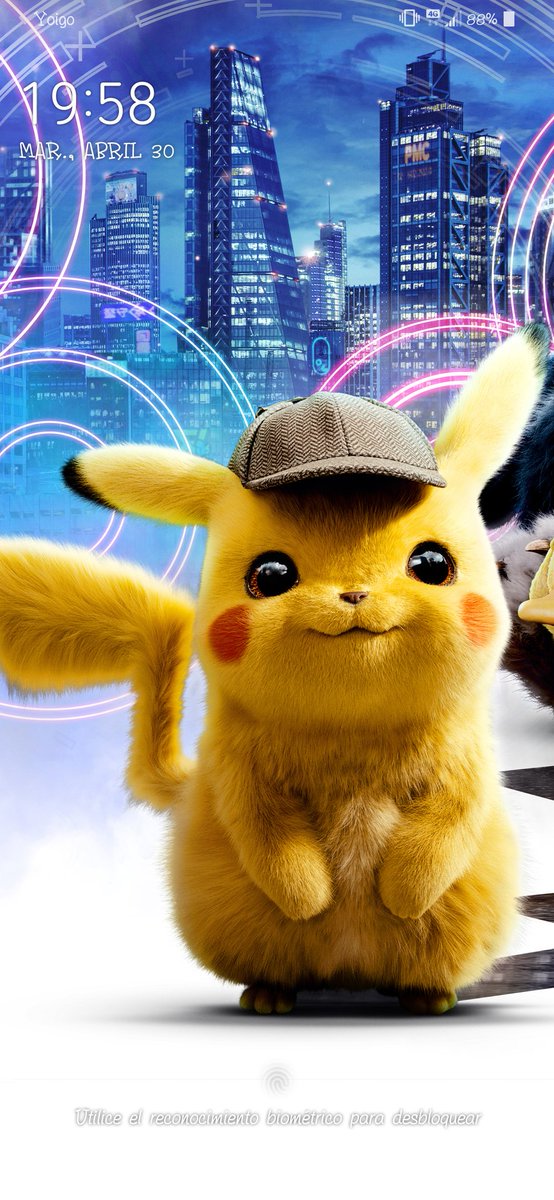12Charly24's tweet photo. Observad mi nuevo fondo de bloqueo #DetectivePikachu #PikaPika @DetPikachuMovie #Only10Days https://t.co/hz2A7SZbQ5