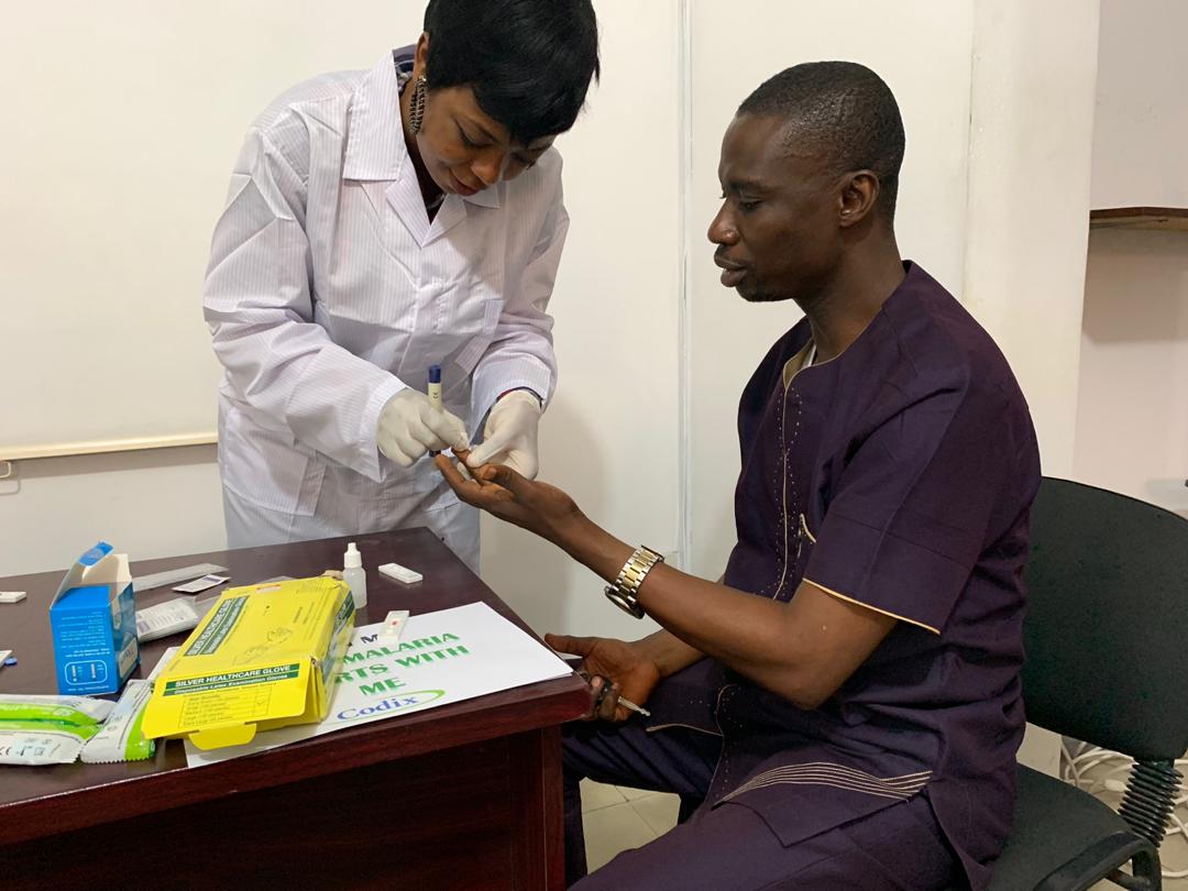Codix_Pharma's tweet photo. #zeromalariastartswithme really started with us. Malaria day celebrations live at the office for the #WMD2019. #freetests #codixpeople #testbeforetreatment #codixpharma https://t.co/ev5o6V2QzZ