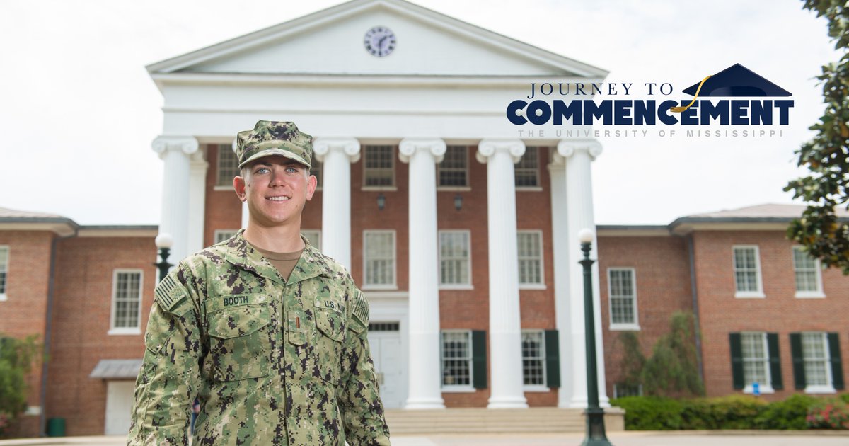 Journey to Commencement:

“One day he's just another guy, the next he is in a position of authority and all the students are calling him 'sir.’” Garrett Booth transitioned from undergraduate midshipman to commissioned officer. #OleMissGrad19

His journey – rebs.us/WInI30oAIYB