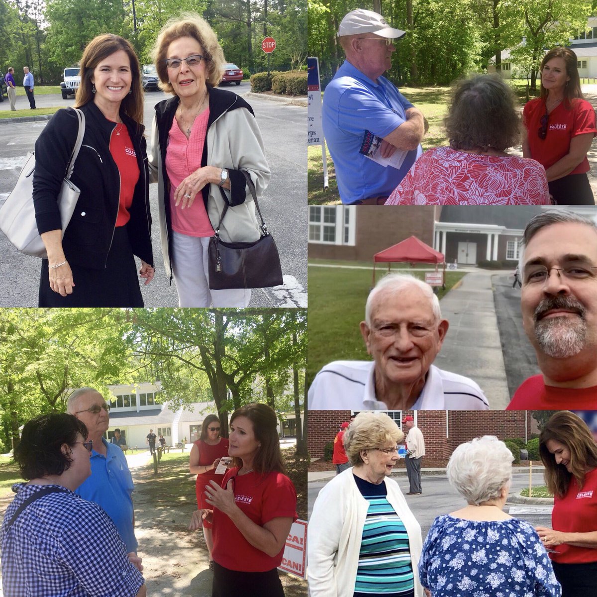 celestefornc03's tweet photo. Grateful for the lovely weather &amp; conversations at the polls. TY to every supporter! #NC03
Remember to vote by 7:30: https://t.co/59bpMGsoXX https://t.co/wArDvQpAMZ