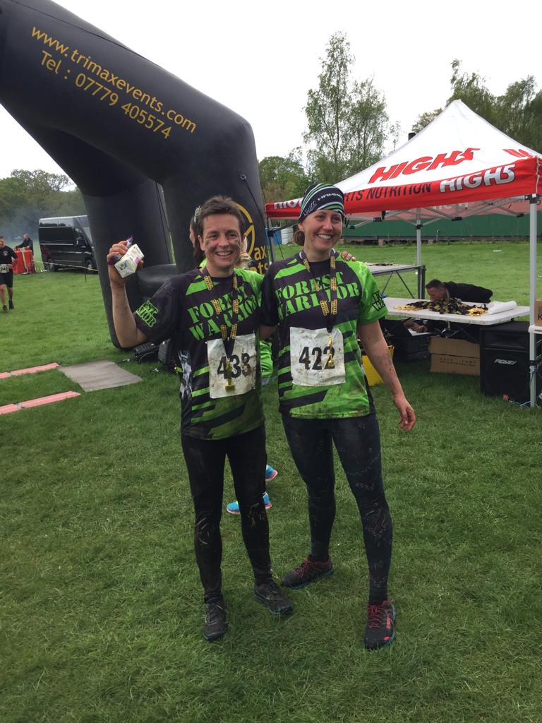 Here is <a href="/lizharrisFCPara/">Liz Harris</a> and <a href="/georgette_eaton/">Georgette Eaton</a> on the finish line of <a href="/forestwarrioruk/">Forest Warrior OCR</a> at the weekend. Still places and time to sign up to the next #ParaWomen event on May 19th at <a href="/BelvoirCastle/">Belvoir Castle</a> <a href="/ToughMudder/">Tough Mudder</a> 5k, all welcome... collegeofparamedics.co.uk/news/the-paraw… #ParaHealth