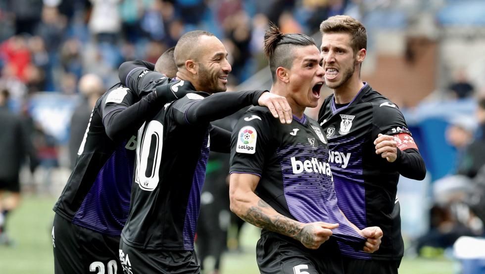 Jonathan Silva festeja un gol con el Leganés (Foto: EFE).