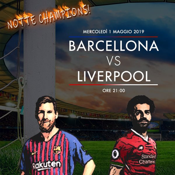 Betflag's tweet photo. Notte #ChampionsLeague #BarcaLiverpool https://t.co/RapI2nDqPf