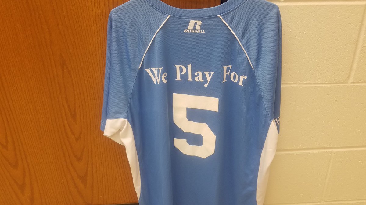 BHSDogsBaseball's tweet photo. Brownsburg HS Baseball will wear commemorative jerseys this Saturday vs. @THNorthSports to bring awareness to the dreaded disease of cancer! This year, we will play for cancer survivor and long time Bulldog supporter, Ralph Hartnagel! https://t.co/8l6f7SrZr2