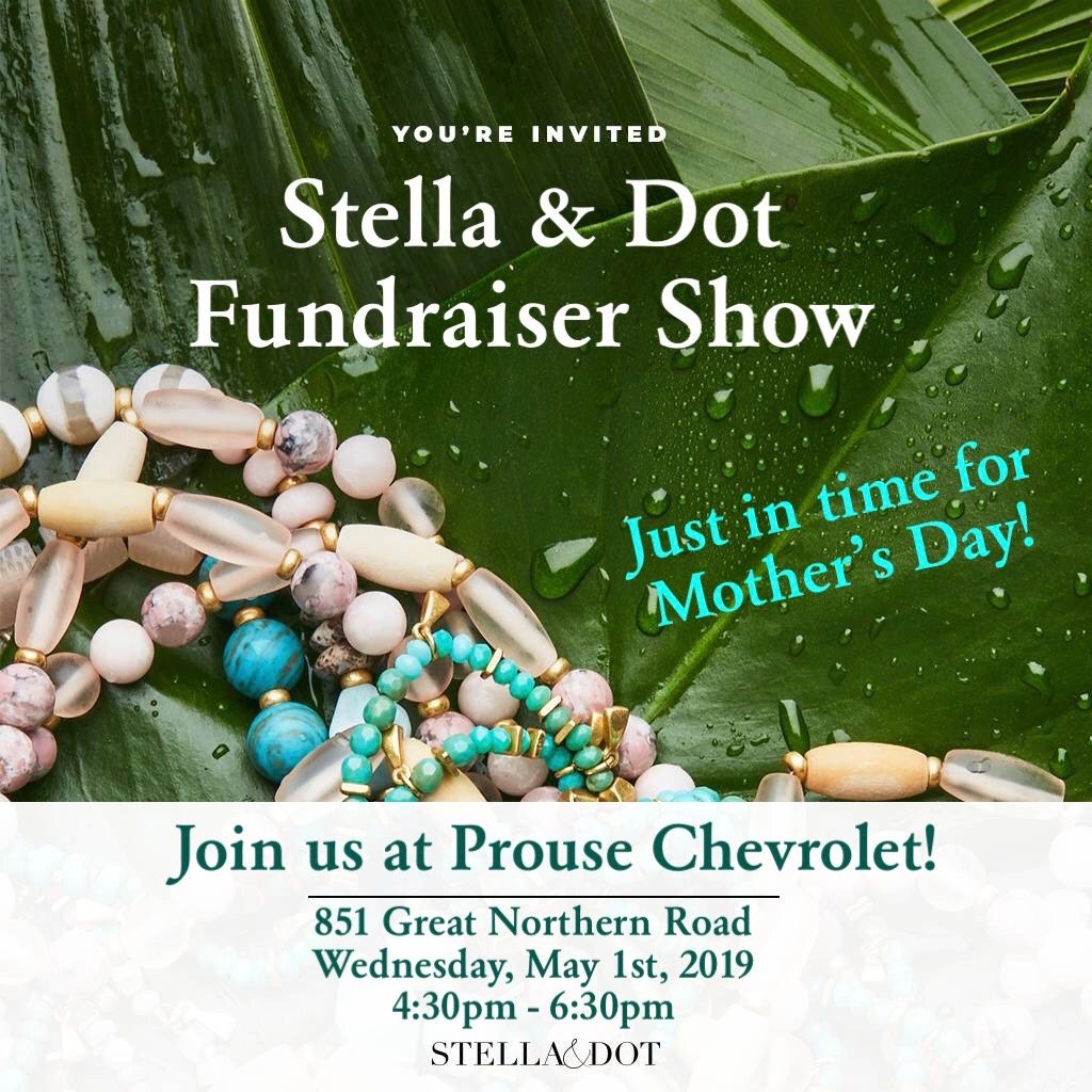ProuseChev's tweet photo. Stella and Dot fundraiser for Women In Crisis tomorrow (May 1) from 4:30-6:30 at Prouse Chev. Come get something sweet for your favourite mom and support a great cause! ❤️ https://t.co/C2U7FBziHP