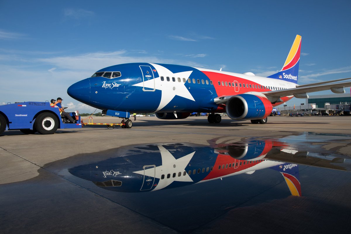 SouthwestAir's tweet photo. Southwest planes as state flags, a thread. https://t.co/nLJ5QLgfih