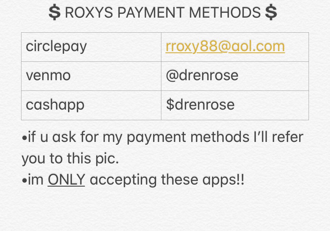 roxymoxy69's tweet photo. EVERYTHING YOU NEED TO KNOW!!  Please read carefully before you dm me because I will not be answering anymore questions about anything posted in these pics. if you ask me a question that is answered below you’ll be blocked with no warning🤷🏼‍♀️ https://t.co/gkJdxSqVaN
