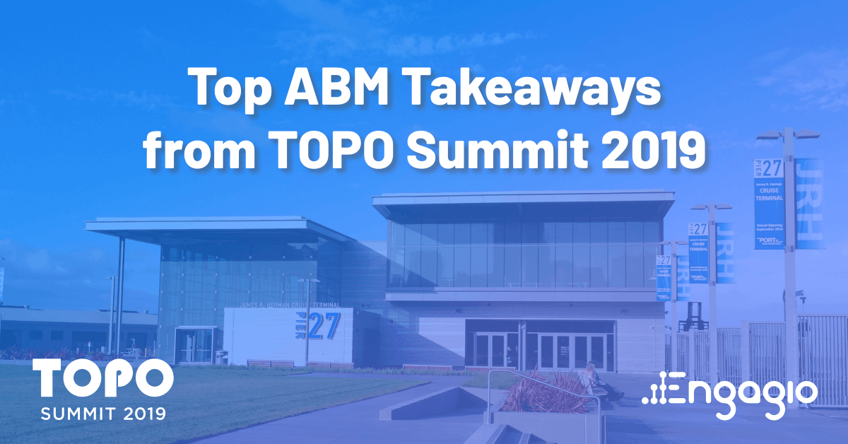 Salesloft's tweet photo. Bridging the gap between #sales and #marketing.
Check out the top #ABM takeaways (and key themes) from #TOPOSummit 2019: https://t.co/RUHIwliCT0 by @Brandon_Lee_09 via our integration partner @Engagio https://t.co/LGjNEuBSIj