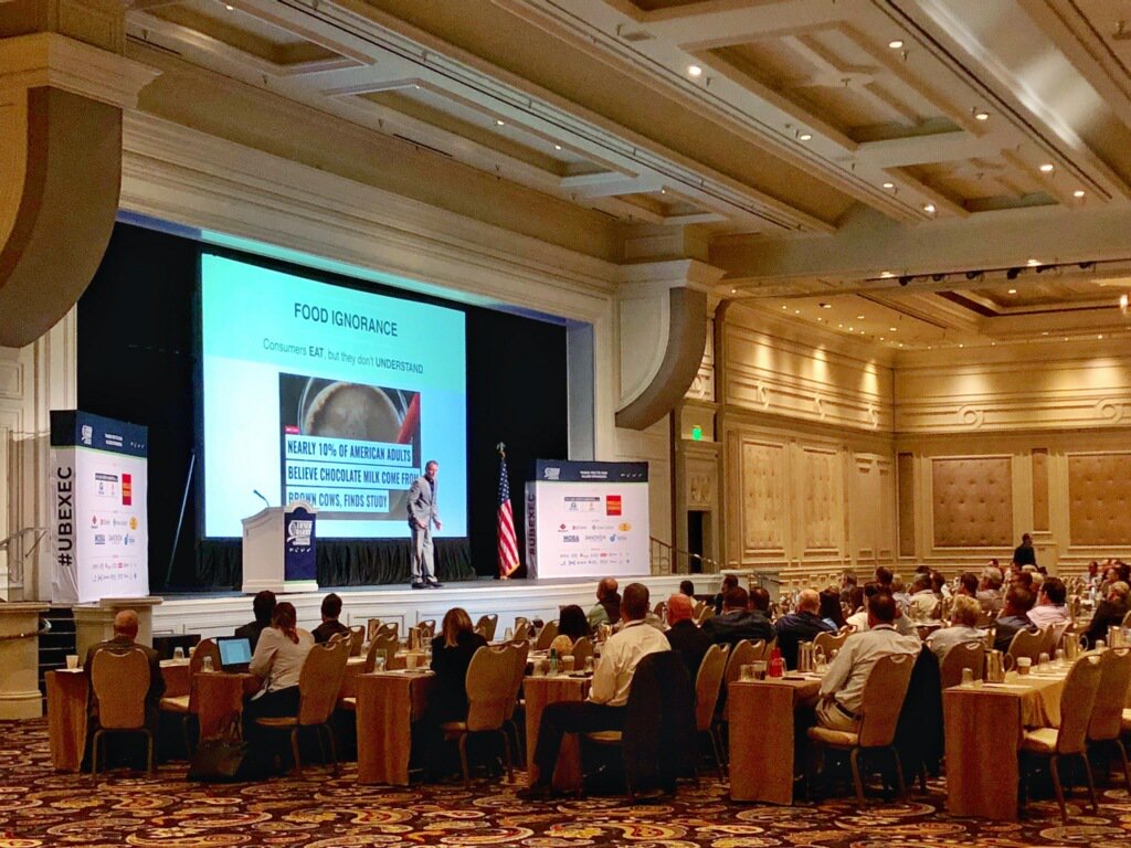 urnerbarry's tweet photo. @DamianPMason talks about food activism and how the agriculture industry can "fight back".

#UBEXEC https://t.co/qKZ1CQcX13