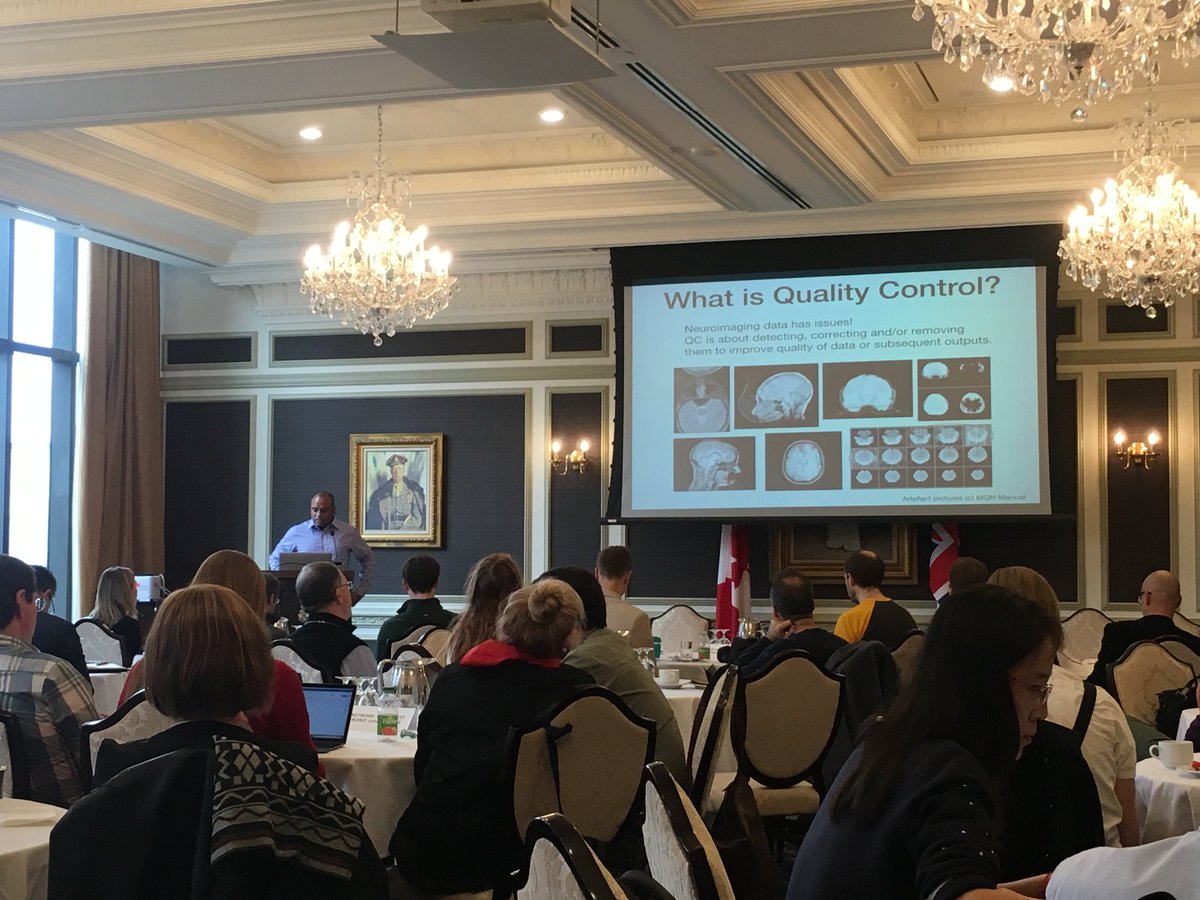 CONP_PCNO's tweet photo. CONP scholar Pradeep Raamana (@raamana_) is developing standards and best practices for neuroimaging quality control #CONP2019 https://t.co/B2Z5wCnLAN