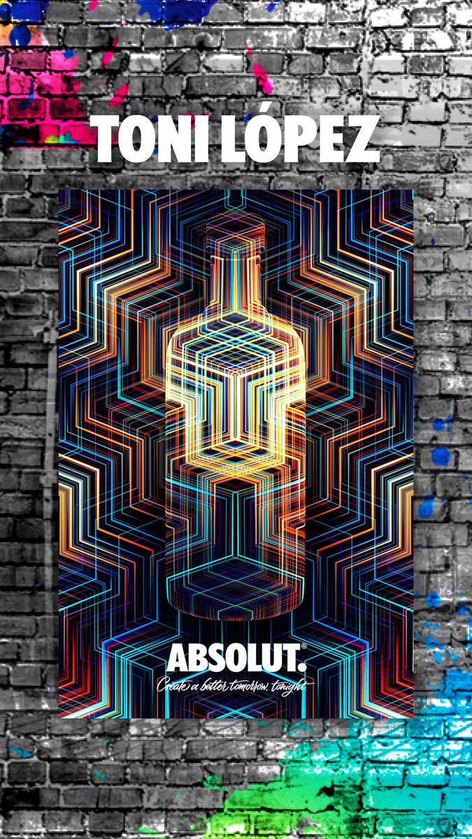 Absolut_ES's tweet photo. Presentamos al ganador nacional del #ConcursoCreativo. Con su obra  "We are all connected, no matter where we come from".  Toni López será nuestro representante nacional en la final de #AbsolutCompetition. ¡Mucha suerte y enhorabuena! #Absolut #creatividad #artistic https://t.co/KSuMXzg5Vf