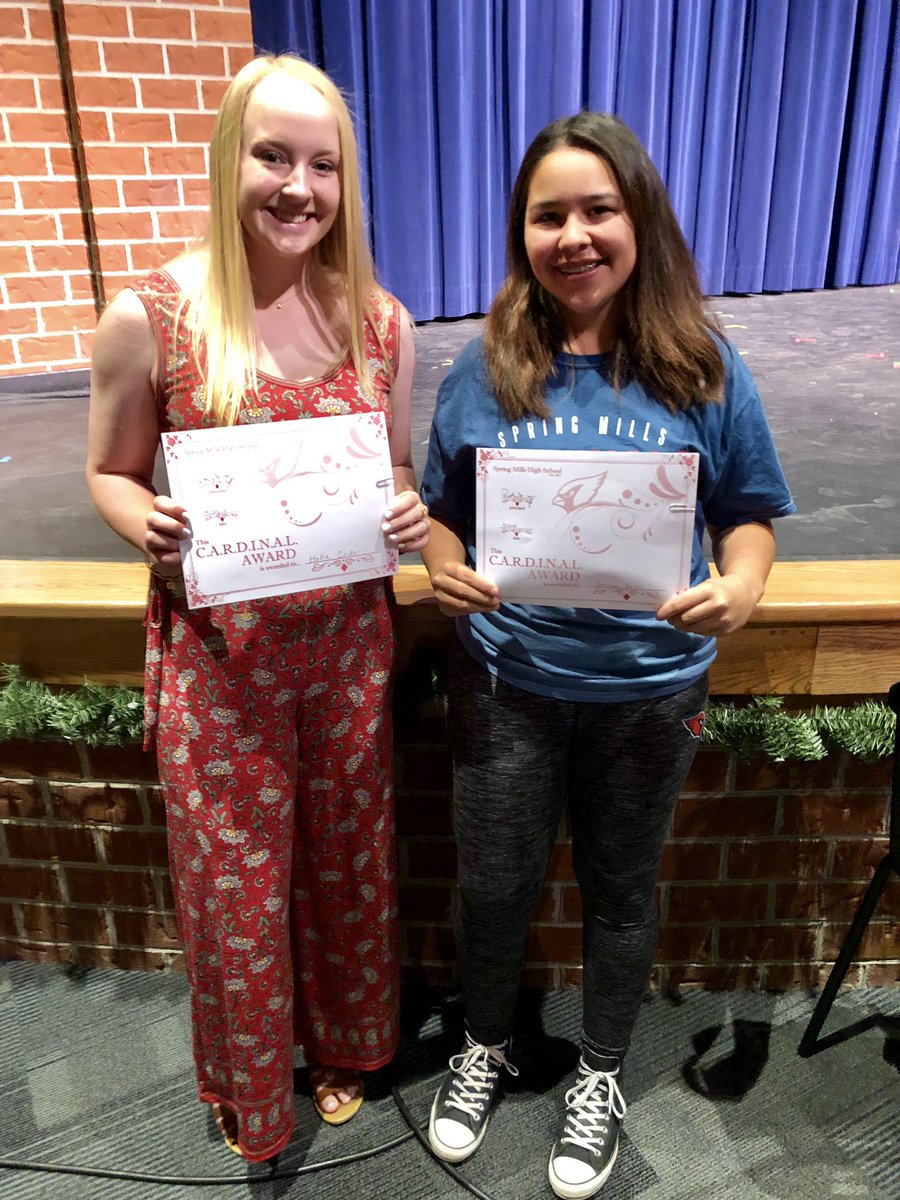 SMHS_Softball_'s tweet photo. Congratulations to our two softball players who are Cardinal Award winners, Hallie and Jasmyn. These two were nominated from a staff member and only 7% of the student population received it!! Way to go girls! #CardinalPride 🥎 https://t.co/4SPQjrU9L3