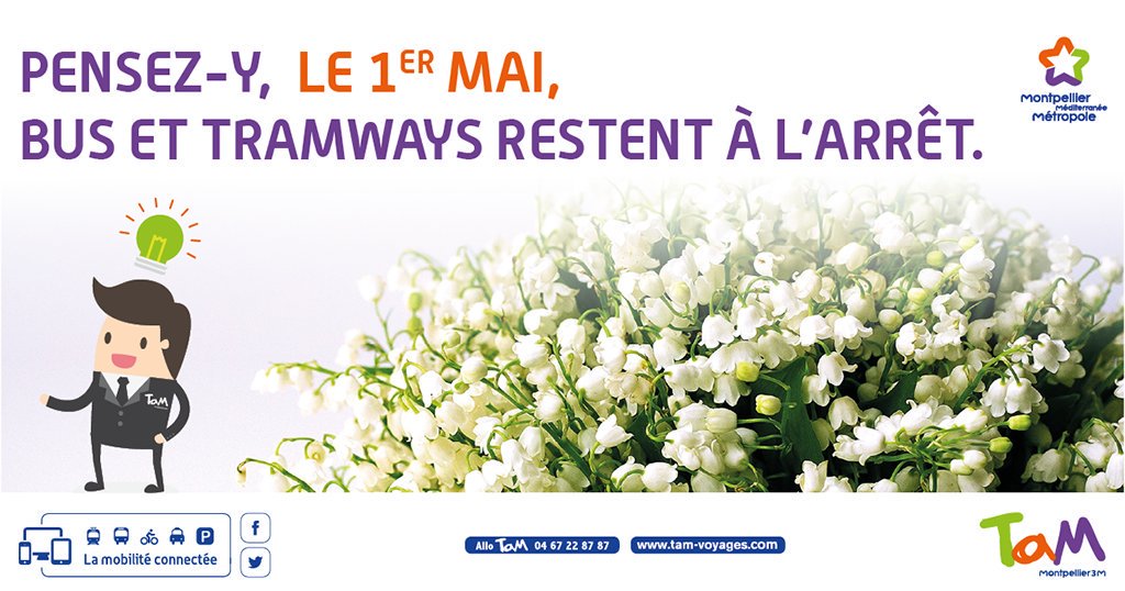 TaMVoyages's tweet photo. 🔜 Fête du Travail, Demain !
Bus et tramways, restent à l'arrêt...🚎 🚃 😴

💡SERVICE SPÉCIAL "LIAISON GARES" MIS EN PLACE
Consultez les horaires sur https://t.co/UfVKRq6MRh

@TaMVoyages @montpellier_  @Montpellier3m https://t.co/1W5vpevzQm
