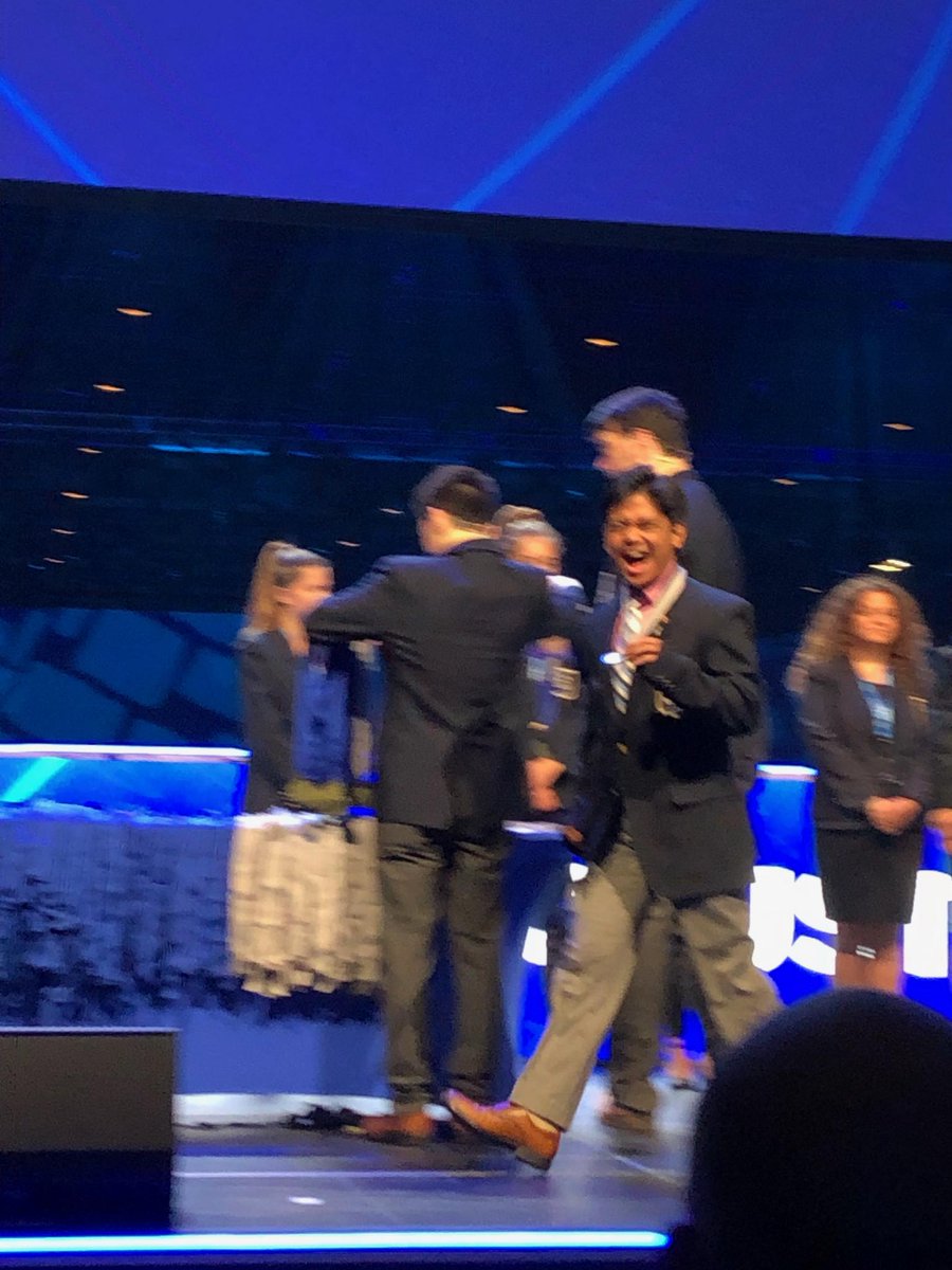 CTEHenryCo's tweet photo. It's a great day to be a Henry County Patriot! Student recognitions are happening on the DECA International stage in Orlando this morning! Congratulations to Kester for placing top 10 in  Marketing Communication Series! @henrycoschools @HCHSParisTN https://t.co/3qTadS9kxb