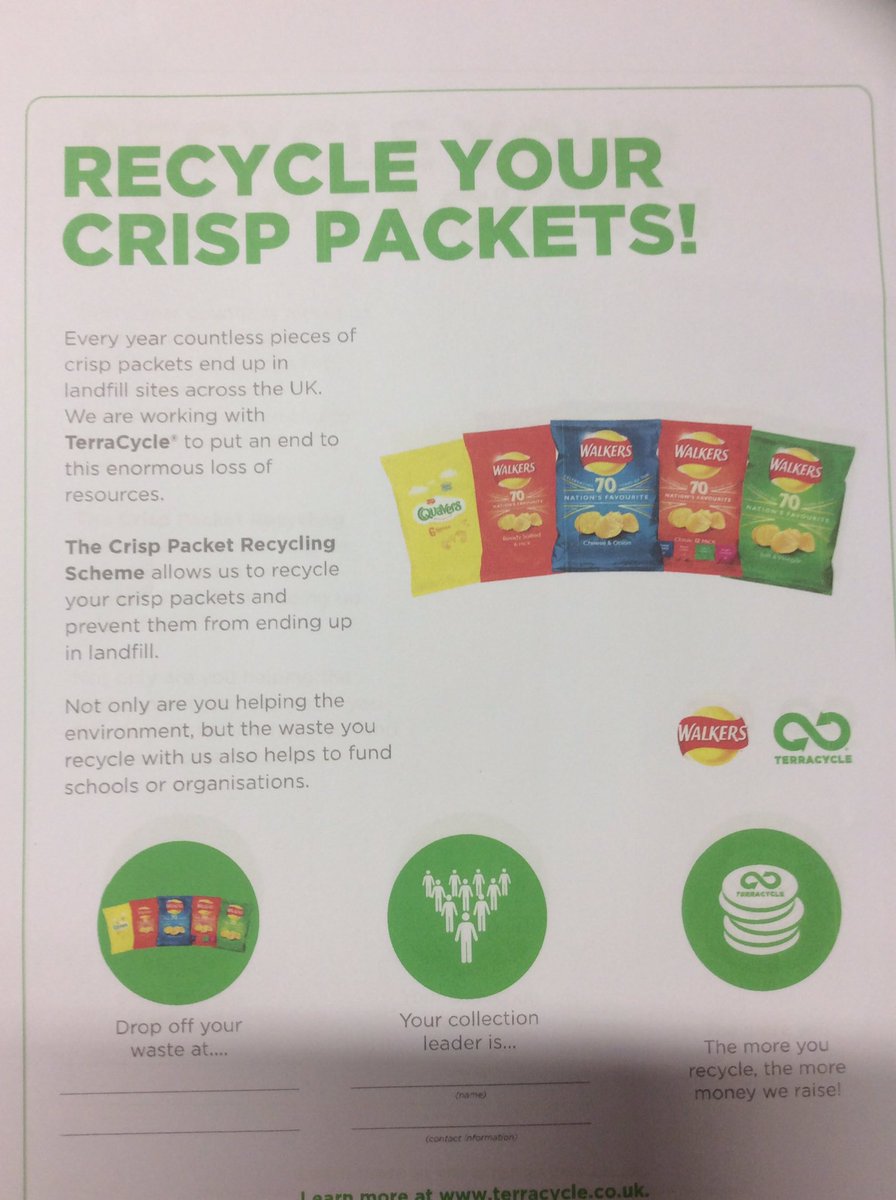 MrsBrockJLPS's tweet photo. Our eco-warriors are excited to tell you that we will soon be recycling crisp packets in school! They have ordered some bins today to go in the hall and are looking forward to beginning this project. https://t.co/BgdFk7Obpl