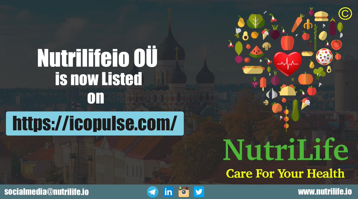 Nutrilifeio OÜ smart contract is published on icopulse.com
# nutrilife  # nutrilife_io  # cryptocurrency  # bitcoin  # ethereum  # blockchain  # earnmoney  # earnmoneyfromhome  # earnmoneyonline  # bitcointrading  # bitcoinnews  # bitcoinprice  # altcoin