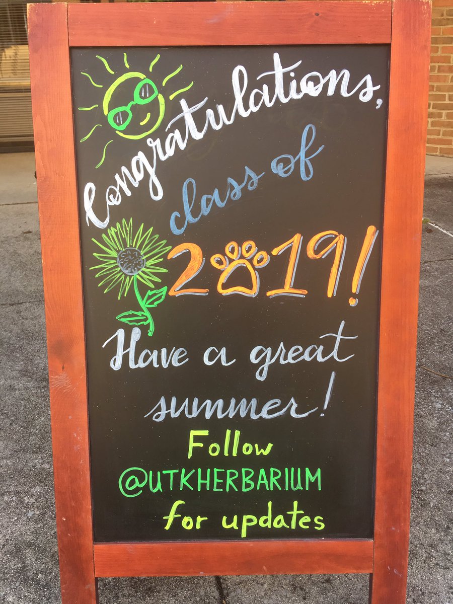 UTKHerbarium's tweet photo. It’s #finals week here @UTKnoxville 🤓📚☕️ Good luck to everyone & congrats to those graduating!🍊🎓🙌 #HerbSign #studying #collegelife @UTK_EEB https://t.co/JewBwEyQwX