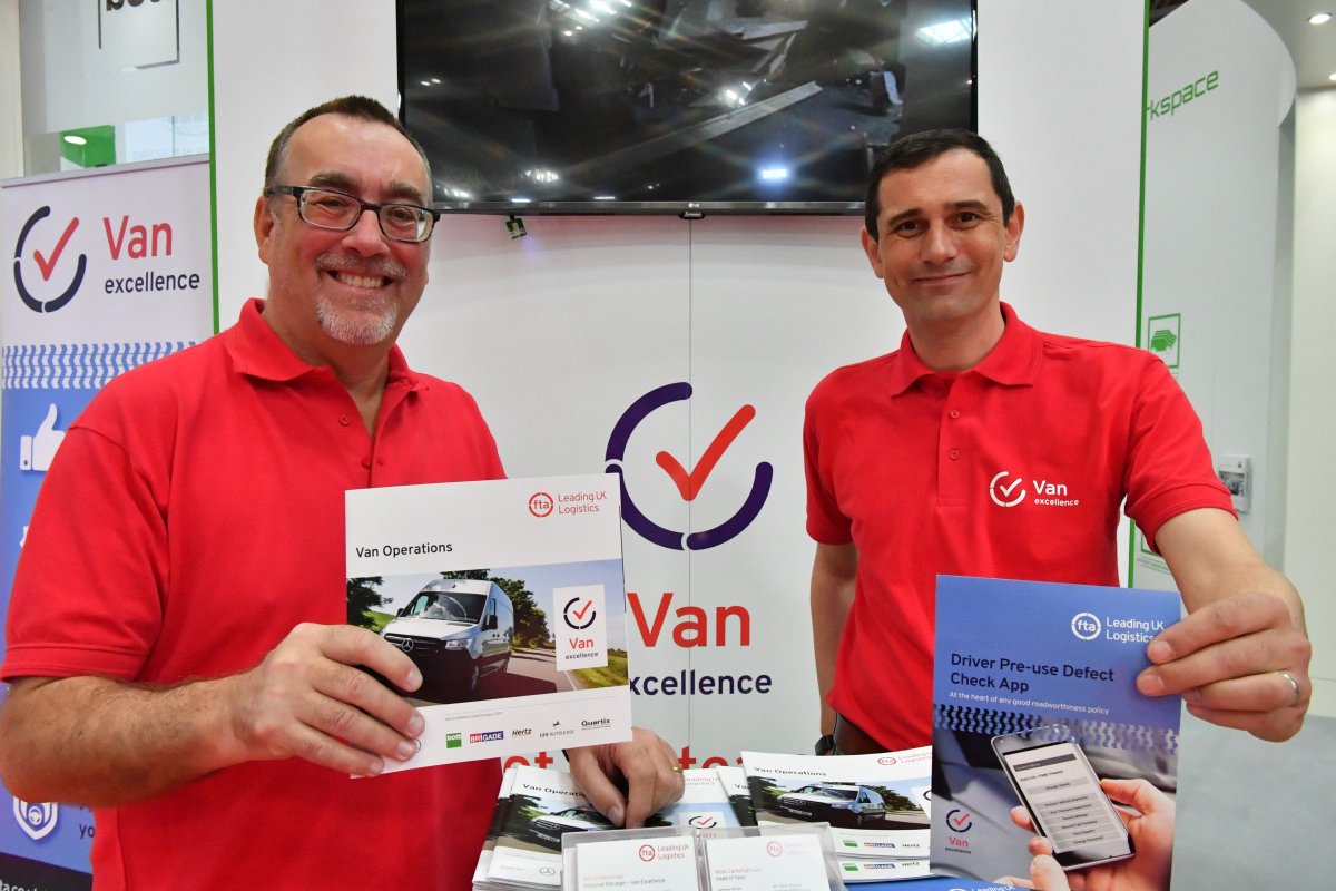 vanexcellence's tweet photo. Are you attending the #CVshow?

Make sure you head to stand 5E70 where you can find our fantastic #VanExcellence team who will be able to talk to you about the Van Excellence Scheme and brand new FTA Pre-use Defect Check App that is set to revolutionise fleet operations. https://t.co/ZBLq8639gI