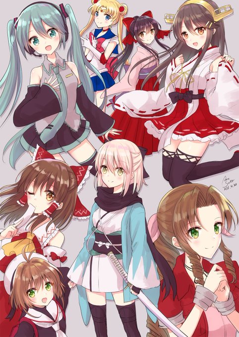 平成で出会った私の好きなキャラ大集合!愛を込めて描きました!みんな本当にありがとう? 