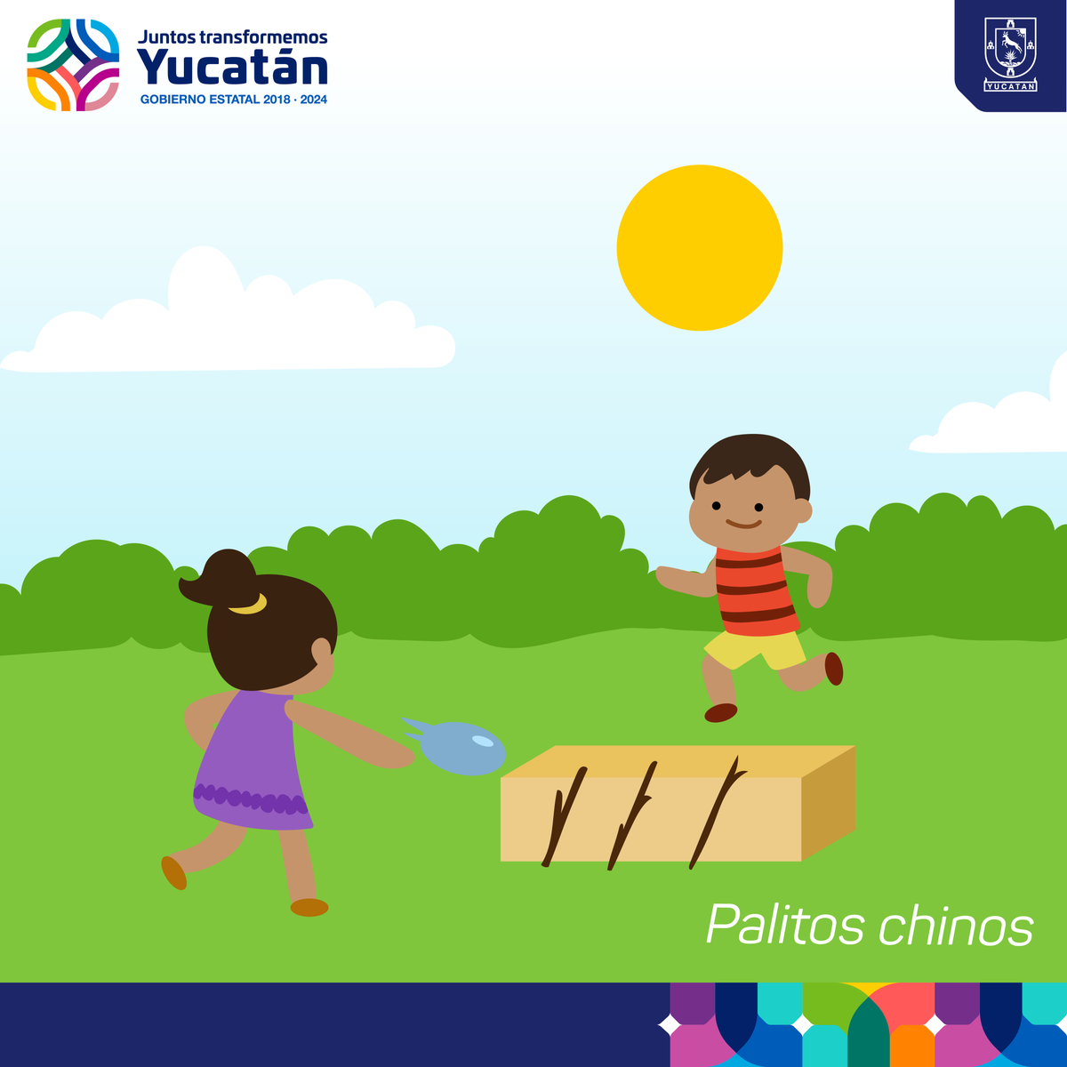 GobYucatan's tweet photo. Celebremos el #DíaDeLaNiñez, revivamos nuestras tradiciones compartiéndolas con los más pequeños de la casa y promovamos en ellos la convivencia y sana diversión.
Compártenos ¿cuál era tu juego favorito? 👧🏽👦🏽🎉 https://t.co/oBpcRYubE0