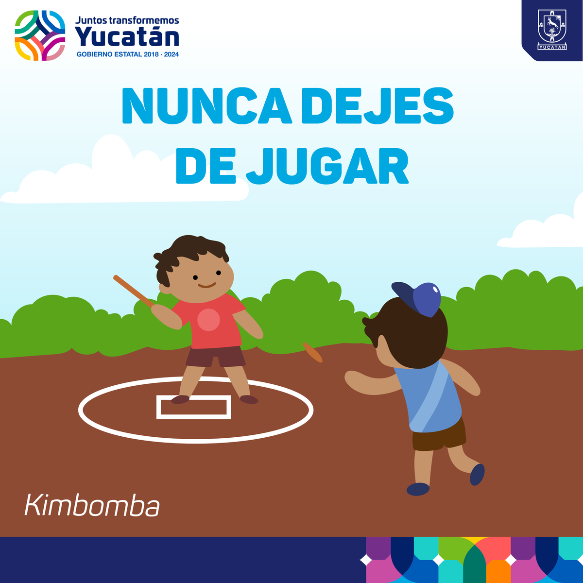 GobYucatan's tweet photo. Celebremos el #DíaDeLaNiñez, revivamos nuestras tradiciones compartiéndolas con los más pequeños de la casa y promovamos en ellos la convivencia y sana diversión.
Compártenos ¿cuál era tu juego favorito? 👧🏽👦🏽🎉 https://t.co/oBpcRYubE0