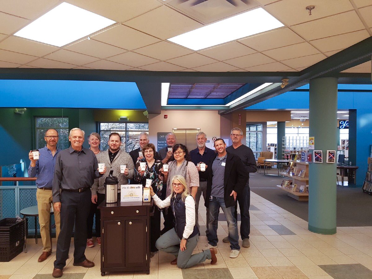 ‼️EXCITING NEWS‼️
<a href="/SunriseRotaryMH/">SunriseRotaryMH</a> has generously sponsored coffee service at #MHPL! Starting tomorrow: Fresh, hot, delicious coffee will be available to our patrons on Monday &amp; Wednesday mornings. Sunrise Rotary: THANK YOU🙏 for your continued support of our library! #medhat