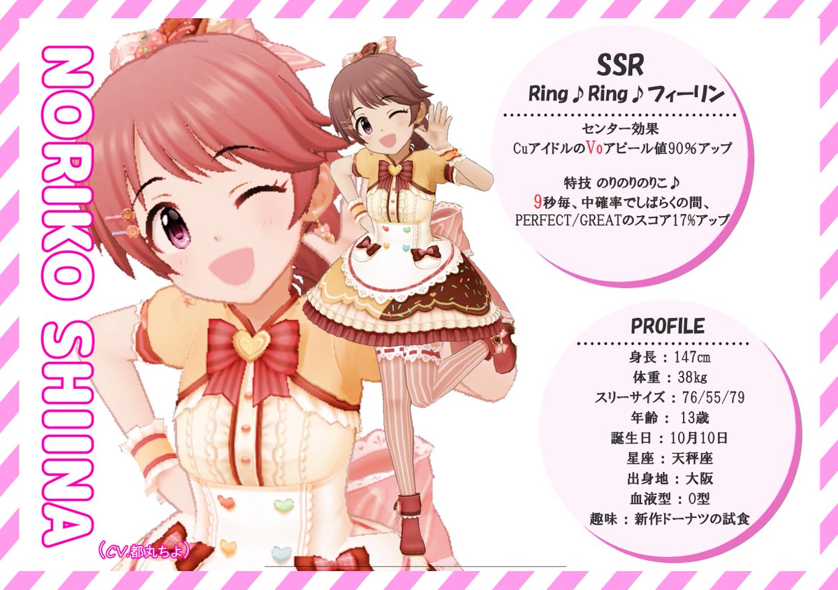 リカルド على تويتر デレステのスカウトチケット Ssr椎名法子はいかがでしょうか 法子のkawaiiを堪能してきゅんきゅんしてください スカチケ誰にしようか迷ってる人のために担当ダイマしようぜ 椎名法子 ドーナツを縦に並べて8にしよっ リカルド على تويتر デレステのスカウトチケット Ssr椎名法子はいかがでしょうか 法子のkawaiiを堪能してきゅんきゅんしてください スカチケ誰にしようか迷ってる人のために担当ダイマしようぜ 椎名法子 ドーナツを縦に並べて8にしよっ