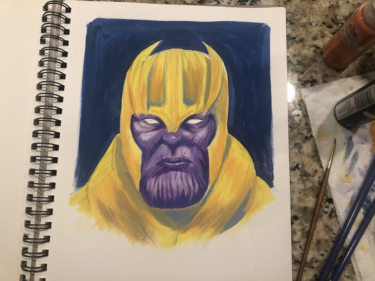 ScottLost's tweet image. Had fun painting with Mars yesterday! I’m going to free up more time this year to learn how to paint properly. #OffToMars #MarsBarsMondays #Thanos #MilesMorales #Spiderman #spidermanintothespiderverse #Painting #PaintingForFun