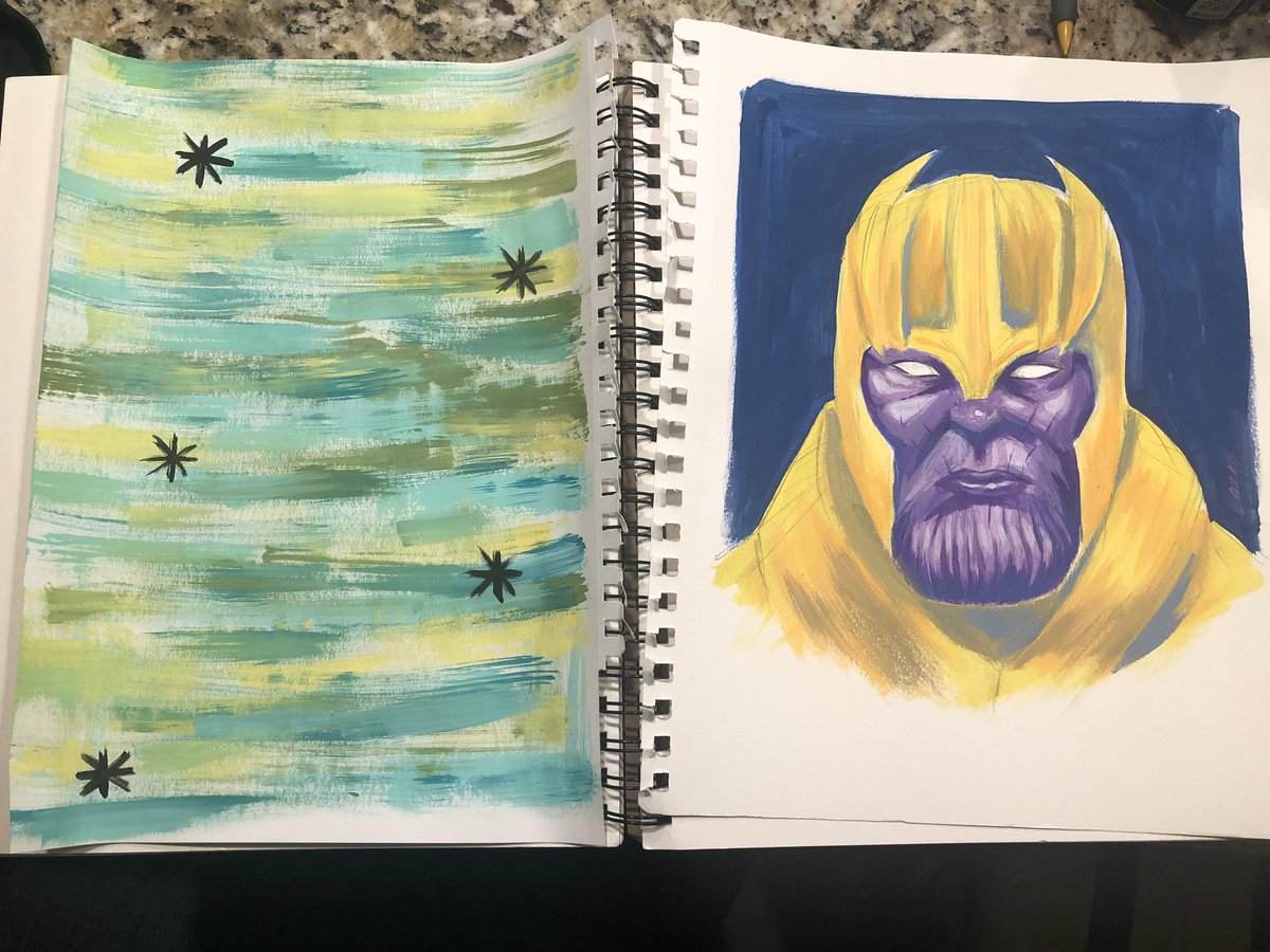 ScottLost's tweet image. Had fun painting with Mars yesterday! I’m going to free up more time this year to learn how to paint properly. #OffToMars #MarsBarsMondays #Thanos #MilesMorales #Spiderman #spidermanintothespiderverse #Painting #PaintingForFun