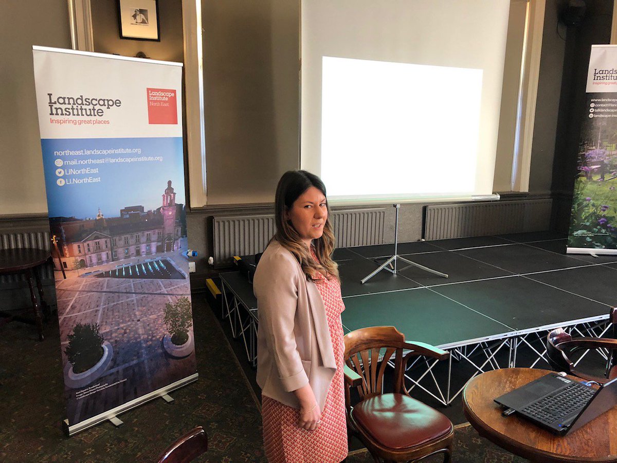 fairhurstyellow's tweet photo. This April, Emily Russell, Senior Landscape Architect, was confirmed as Chair of @LINorthEast for a 2nd year running. Laura Fogg, Landscape Architect, did a presentation on our recently completed extension to the Rising Sun Country Park. A great night was had by all. https://t.co/QZkWvbamEX