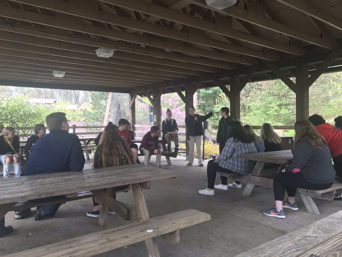 BarbertonDECA's tweet photo. @BarbertonDECA is visiting the @AkronZoo today! Hearing from their marketing crew before our tour! @BHSMagics https://t.co/Ml1TJCHtBG