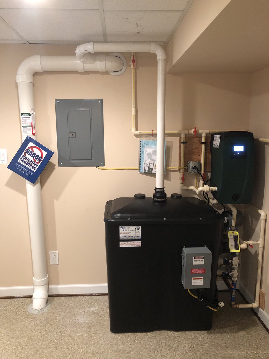 N_W_S_C's tweet photo. #Watertreatment #install of a #WaterSoftener w/ Brine Tank for #hardwater, #Radon #Remediation for the #removal of up to 99.9% radon found in #water w/ #waterpressure #Booster, #Sediment #Filter, #ChemicalFeeder #Pump w/ #Solution Tank & a #StaticMixer for #pH & #corrosioncontrol https://t.co/X2FZeYMlav