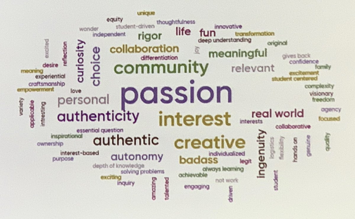 heywerner59's tweet photo. #passion starts with #opportunity - THE keyword missing in this #BPLprojectCon @bigpiclearning wordle! #learningacrosslife #futureoflearning #futureofwork https://t.co/3eNLrPh6pC